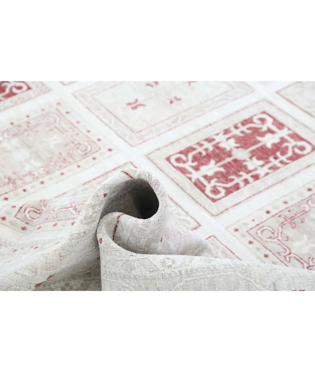 Alfombra de lana Serenity anudada a mano - 8'1'' x 11'2''