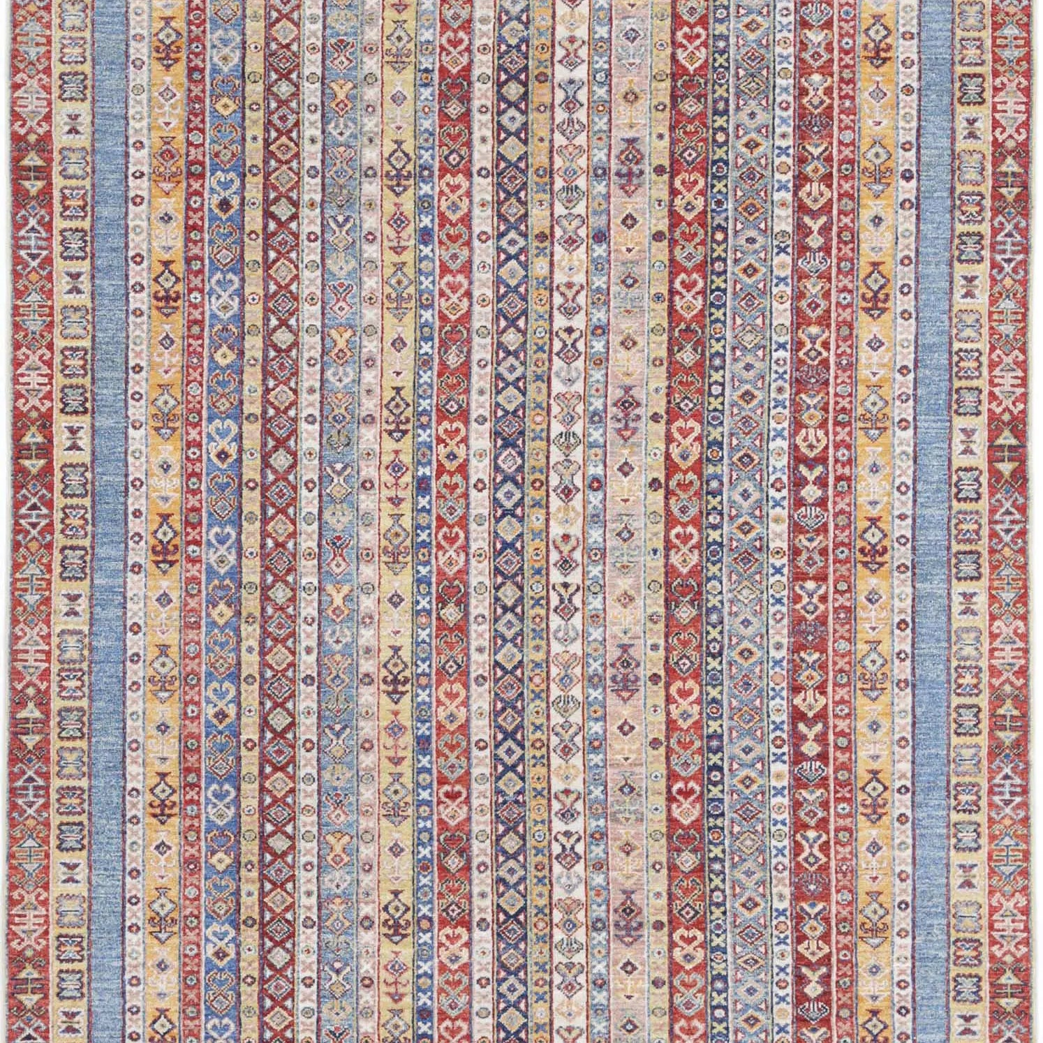 Alfombra de lana Shaal anudada a mano - 4'11'' x 6'7''