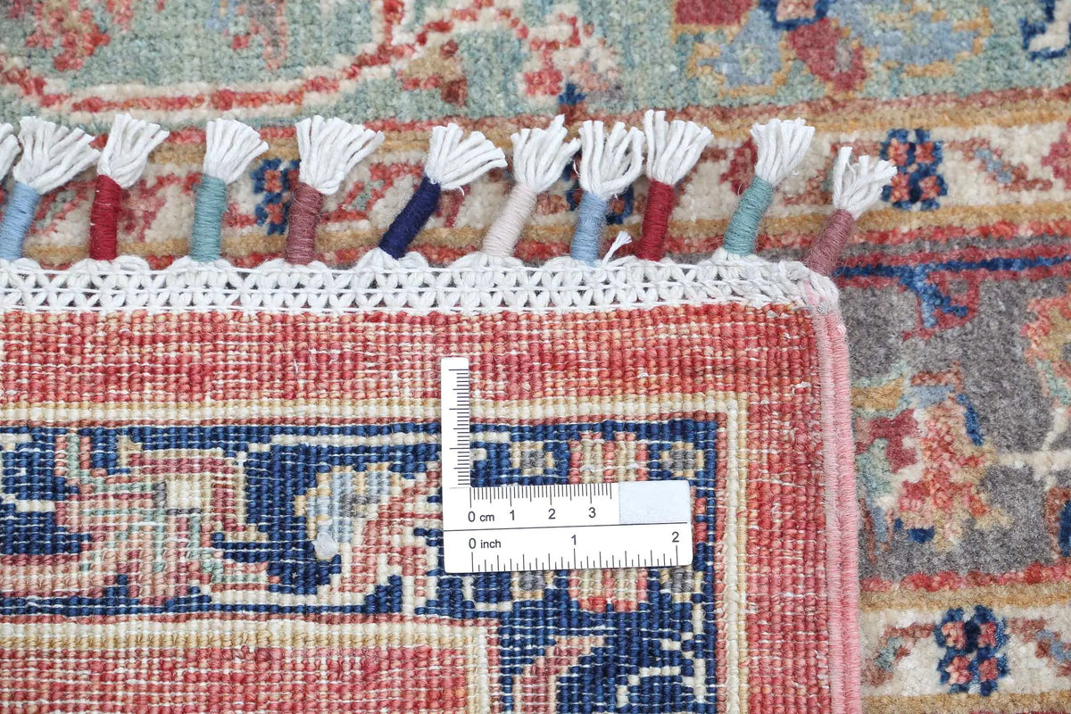 Hand Knotted Shaal Wool Rug - 5'5'' x 7'9''