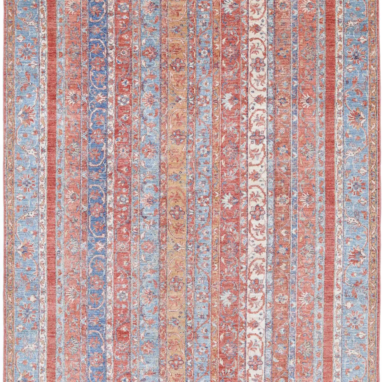 Alfombra de lana Shaal anudada a mano - 5'5'' x 8'4''