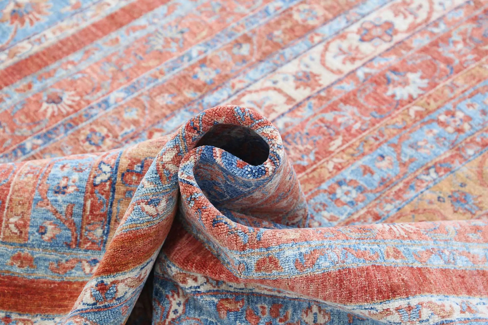 Alfombra de lana Shaal anudada a mano - 5'5'' x 8'4''