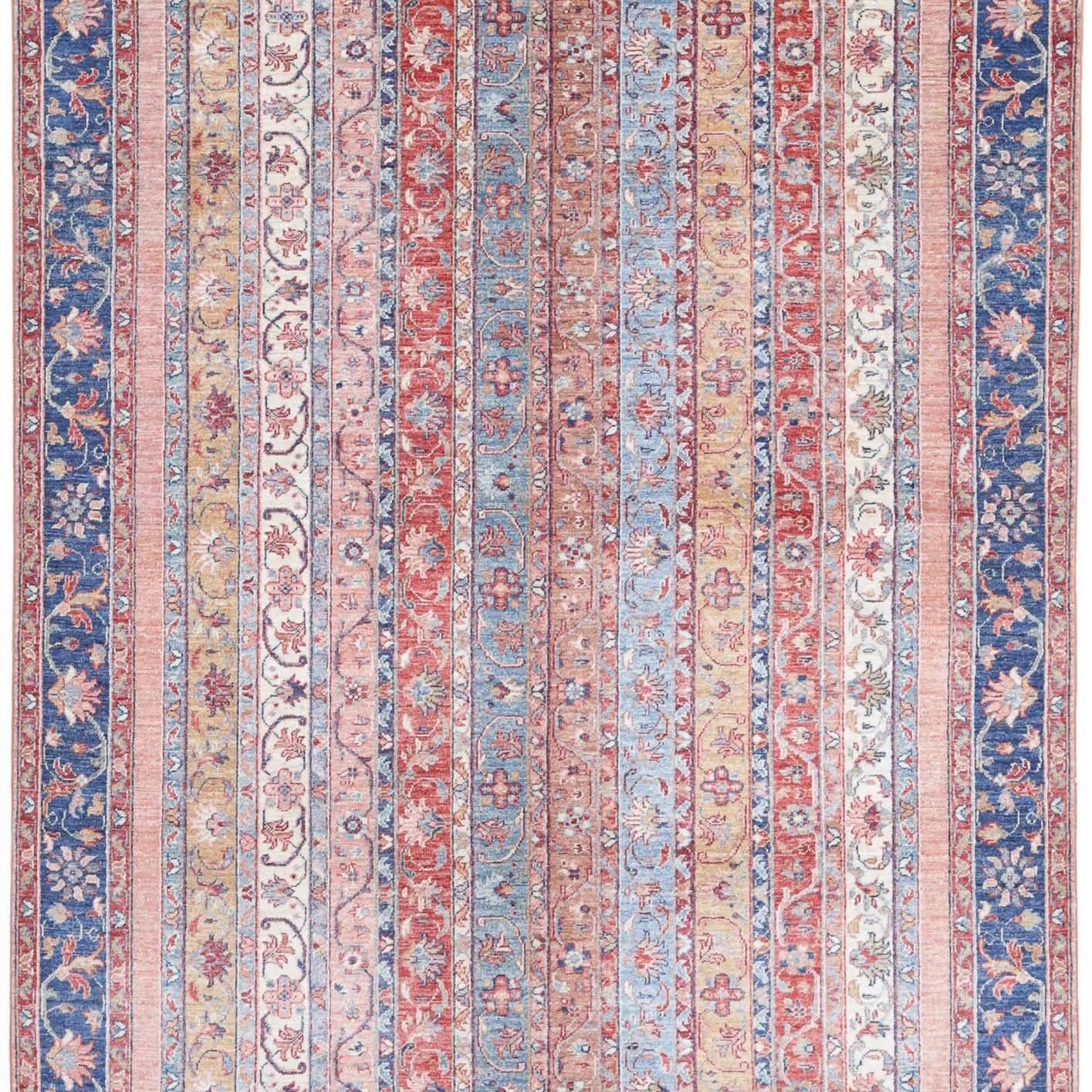 Alfombra de lana Shaal anudada a mano - 5'6'' x 7'11''
