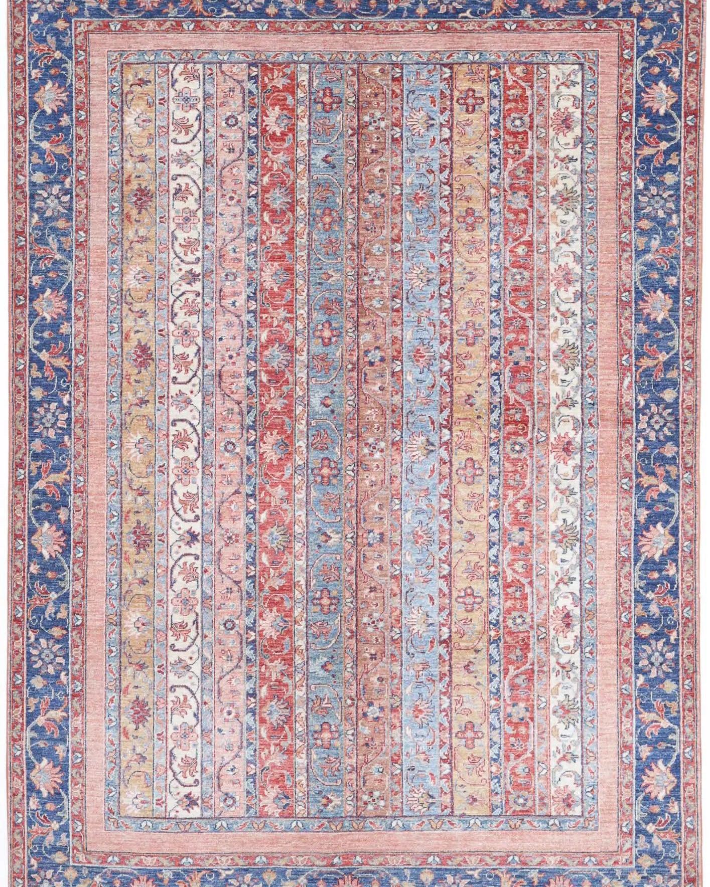 Alfombra de lana Shaal anudada a mano - 5'6'' x 7'11''