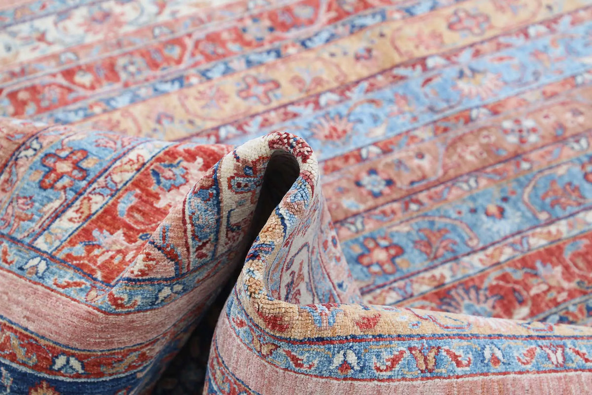 Hand Knotted Shaal Wool Rug - 5'6'' x 7'11''