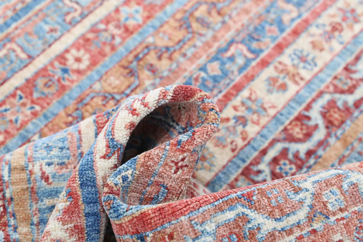 Hand Knotted Shaal Wool Rug - 5'6'' x 7'9''