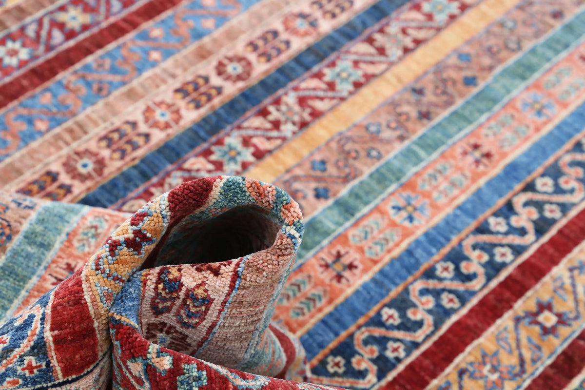 Hand Knotted Shaal Wool Rug - 5'7'' x 7'11''