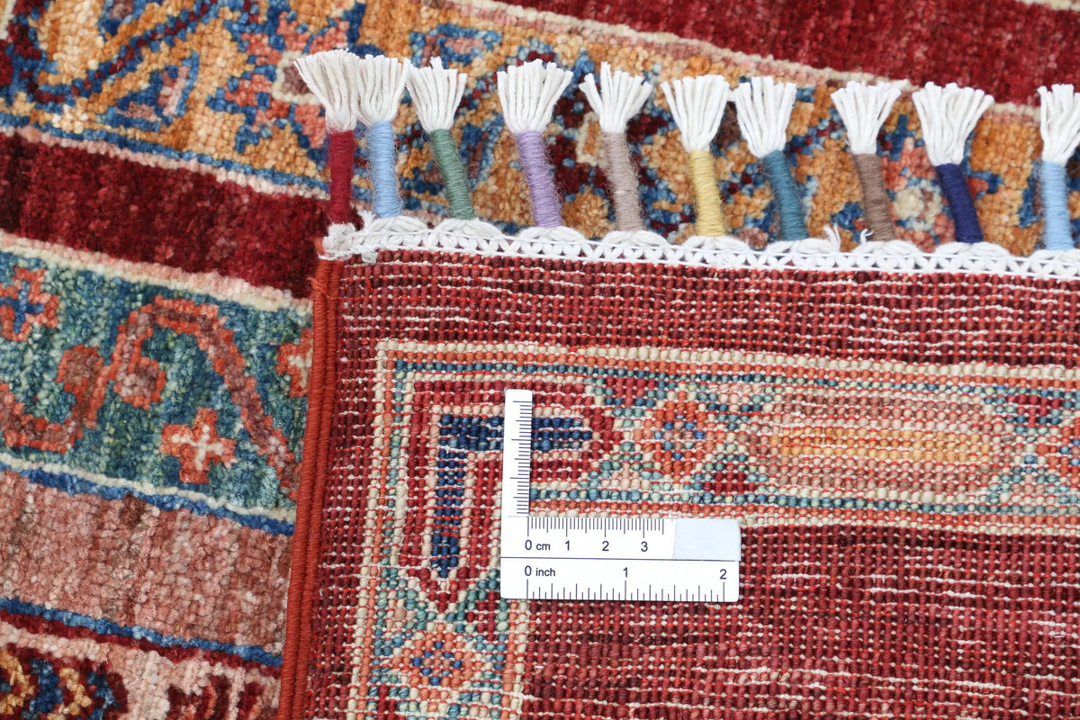 Hand Knotted Shaal Wool Rug - 5'7'' x 7'11''