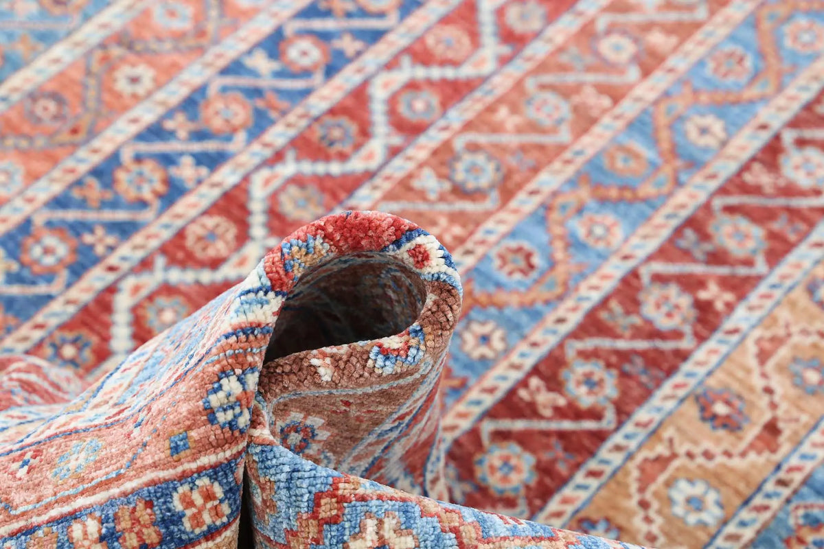 Hand Knotted Shaal Wool Rug - 5'8'' x 7'11''