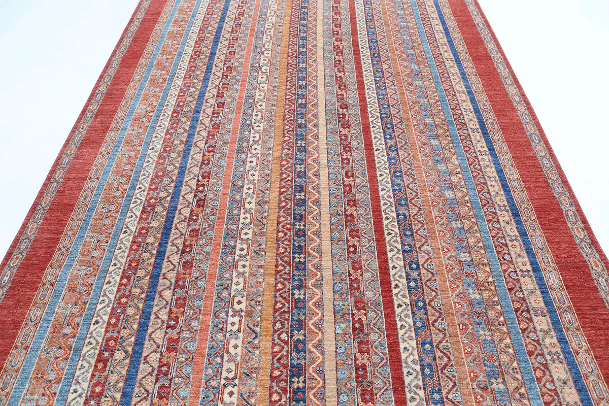Hand Knotted Shaal Wool Rug - 6'7'' x 9'10''