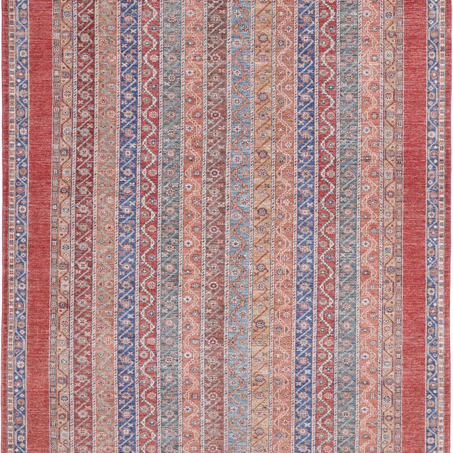 Alfombra de lana Shaal anudada a mano - 6'7'' x 9'5''