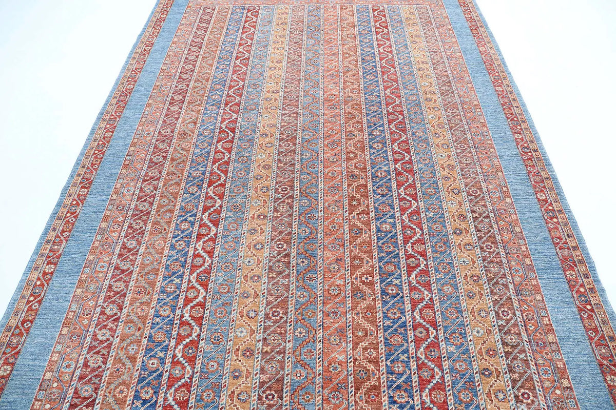 Hand Knotted Shaal Wool Rug - 6'8'' x 9'8''