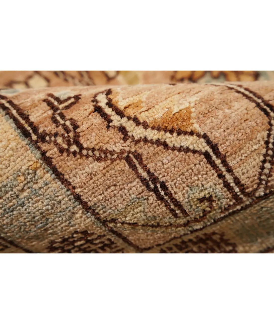 Hand Knotted Tabriz Wool Rug - 6'3'' x 11'10''