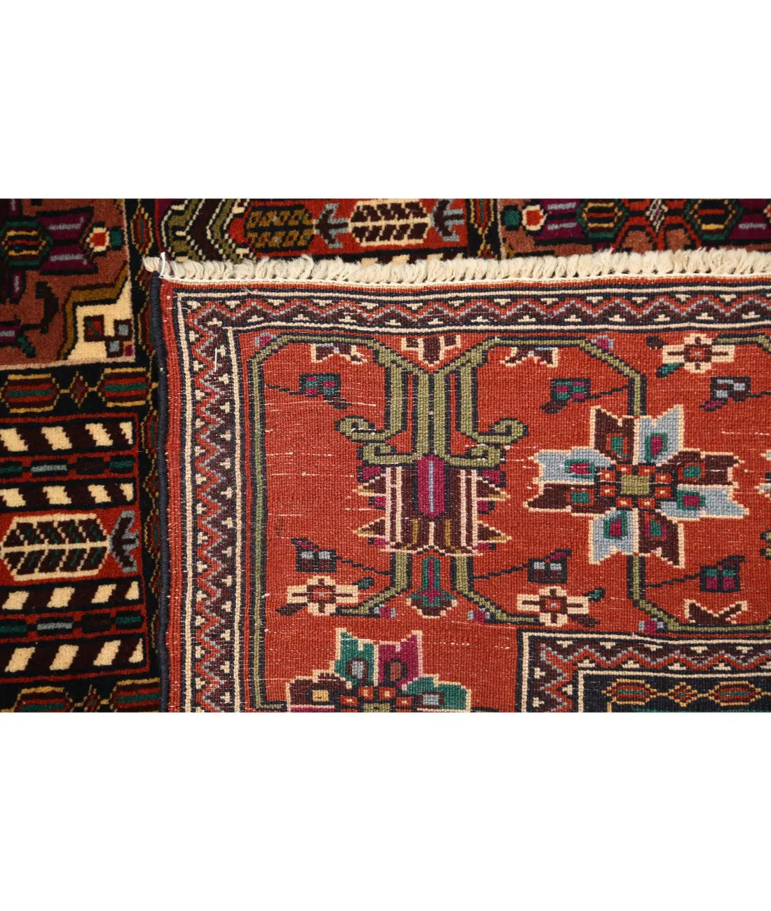 Hand Knotted Tribal Baluch Fine Wool Rug - 3'3'' x 4'8'' - Arteverk Rugs Area rug