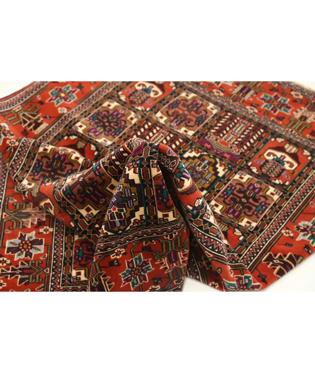 Hand Knotted Tribal Baluch Fine Wool Rug - 3'3'' x 4'8'' - Arteverk Rugs Area rug