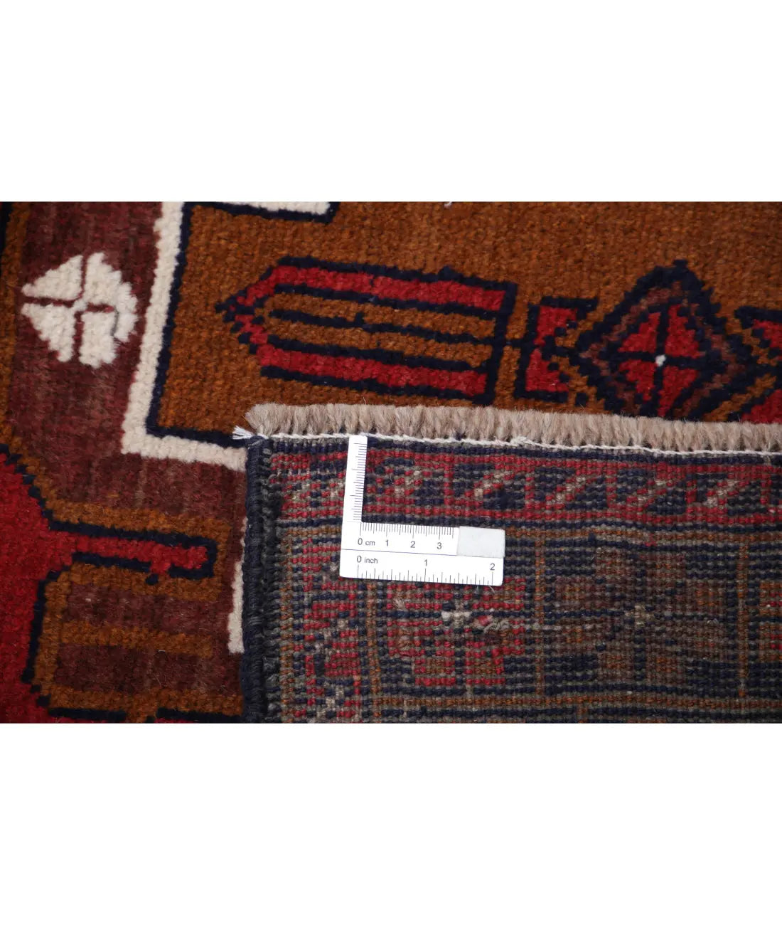 Hand Knotted Tribal Baluch Wool Rug - 3'5'' x 5'9''