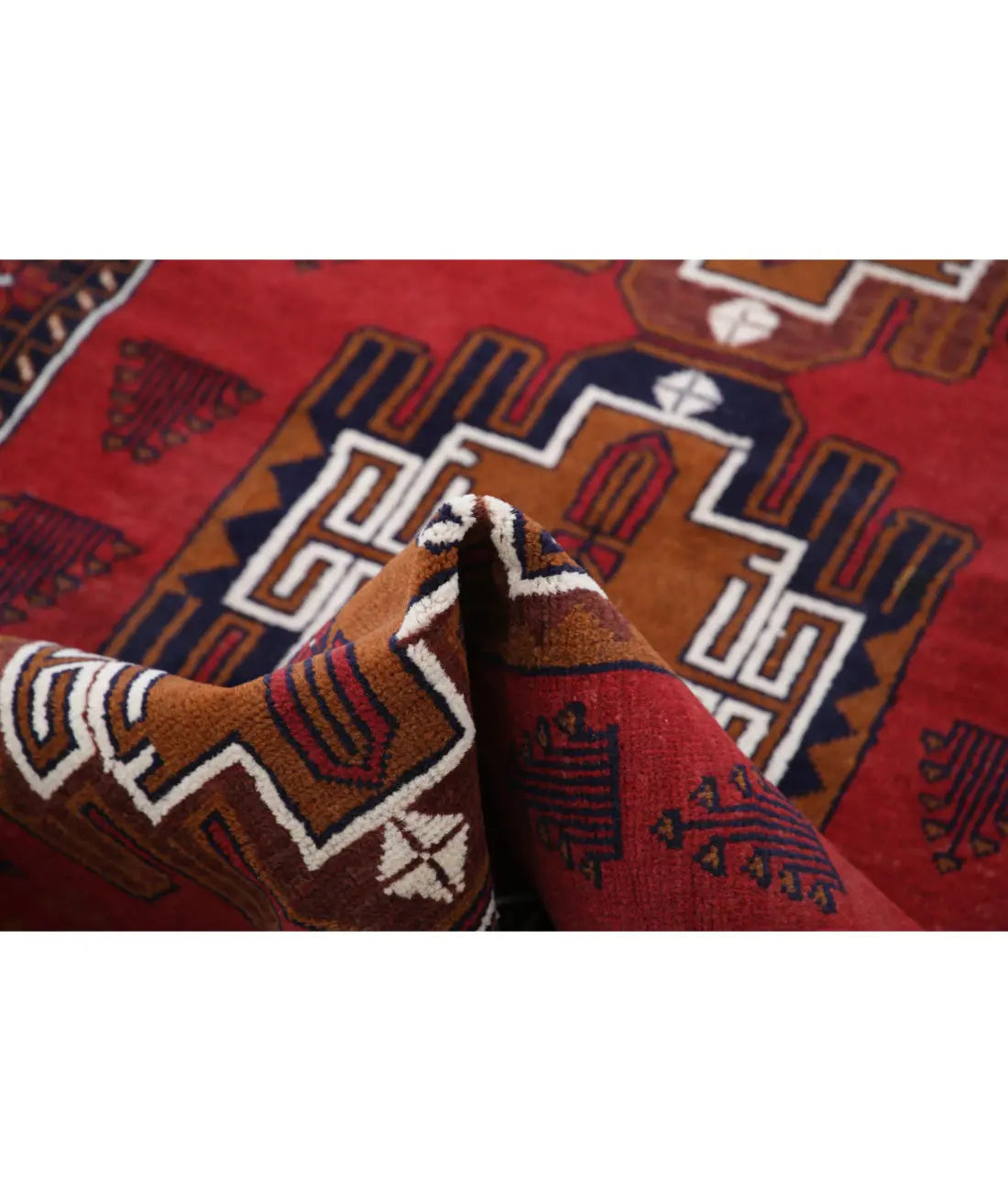 Hand Knotted Tribal Baluch Wool Rug - 3'5'' x 5'9'' - Arteverk Rugs Area rug