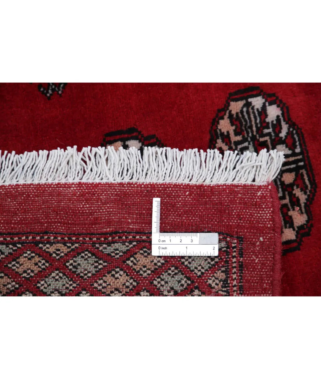 Hand Knotted Tribal Bokhara Wool Rug - 6'0'' x 8'8''