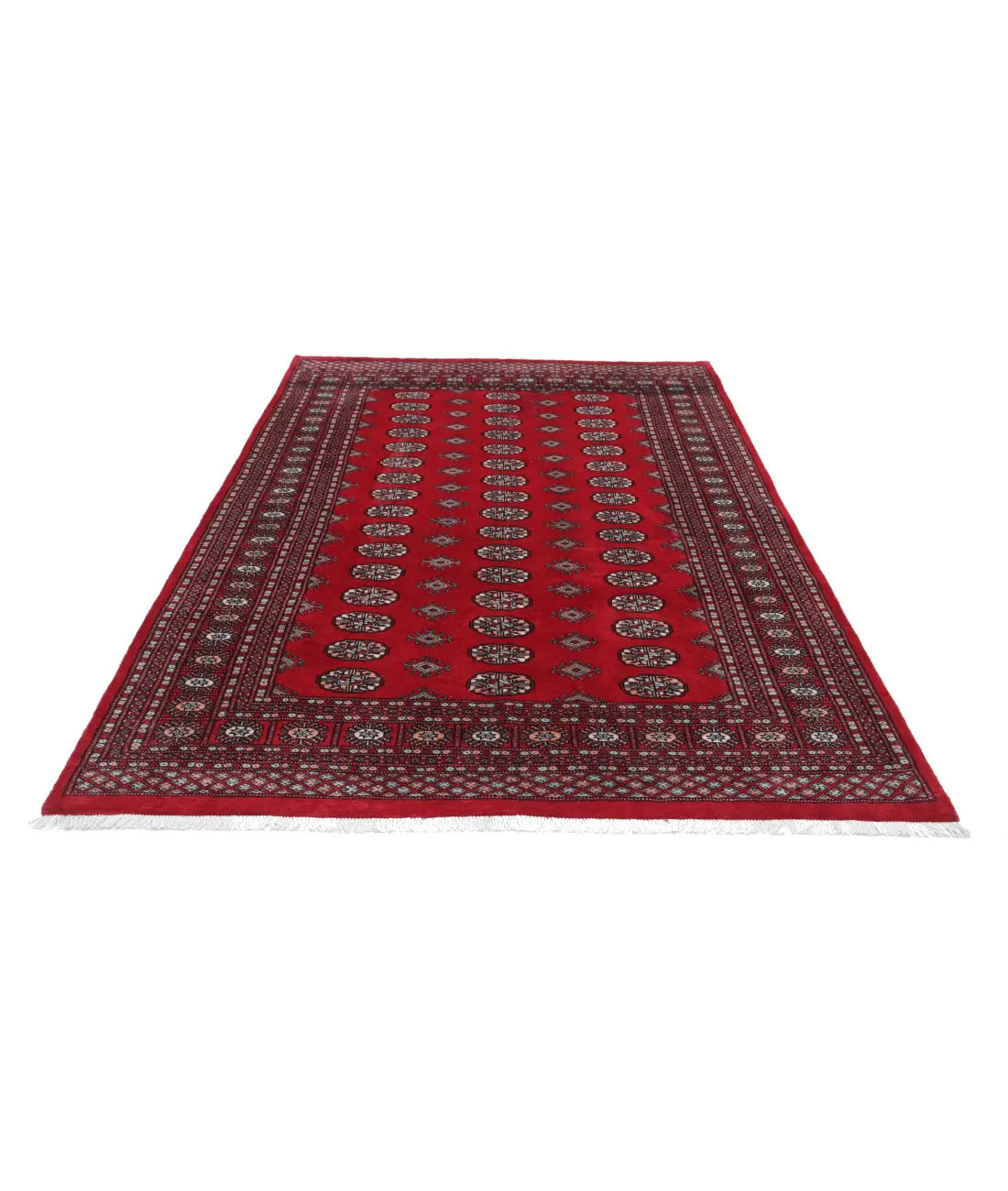 Hand Knotted Tribal Bokhara Wool Rug - 6'0'' x 8'8'' - Arteverk Rugs Area rug