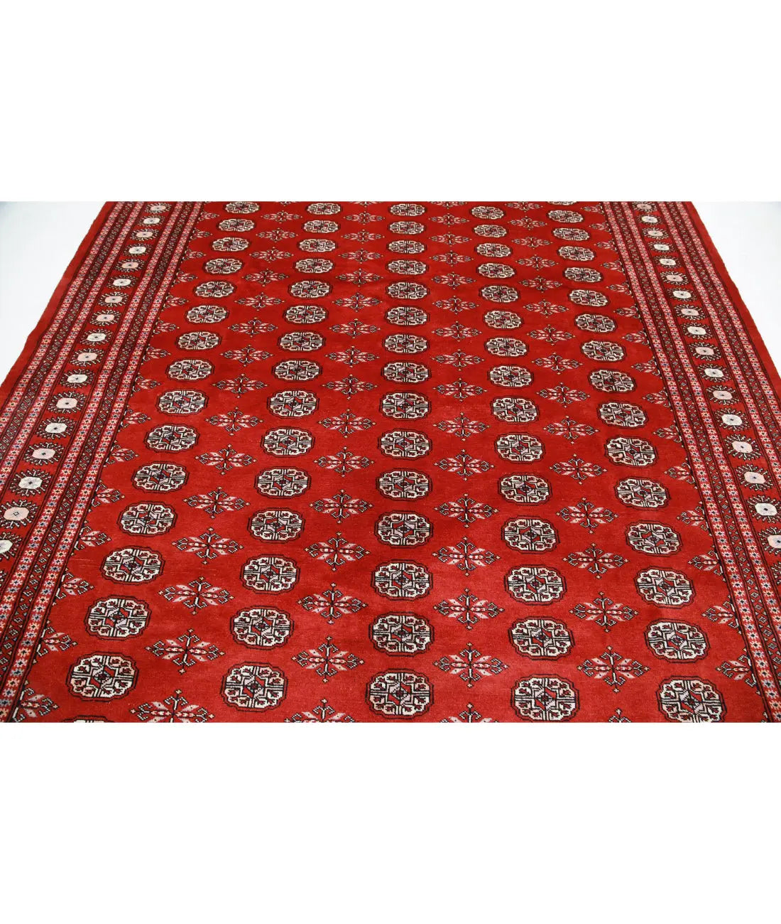 Hand Knotted Tribal Bokhara Wool Rug - 7'11'' x 10'0''