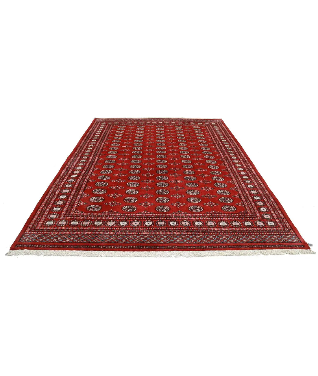 Hand Knotted Tribal Bokhara Wool Rug - 7'11'' x 10'0''