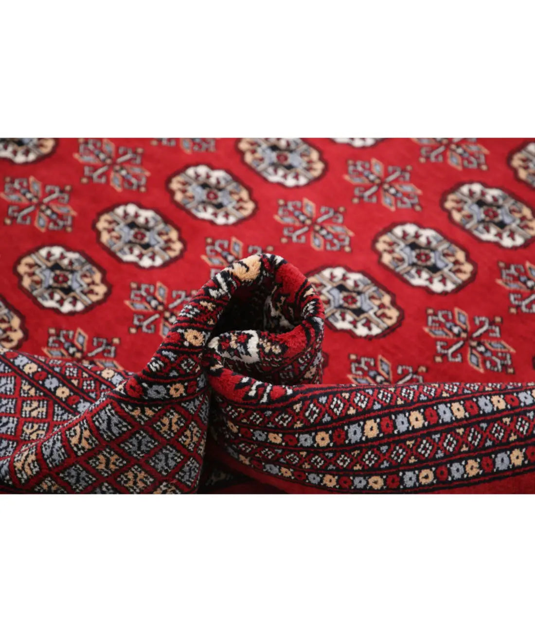 Hand Knotted Tribal Bokhara Wool Rug - 8'1'' x 9'10'' - Arteverk Rugs Area rug