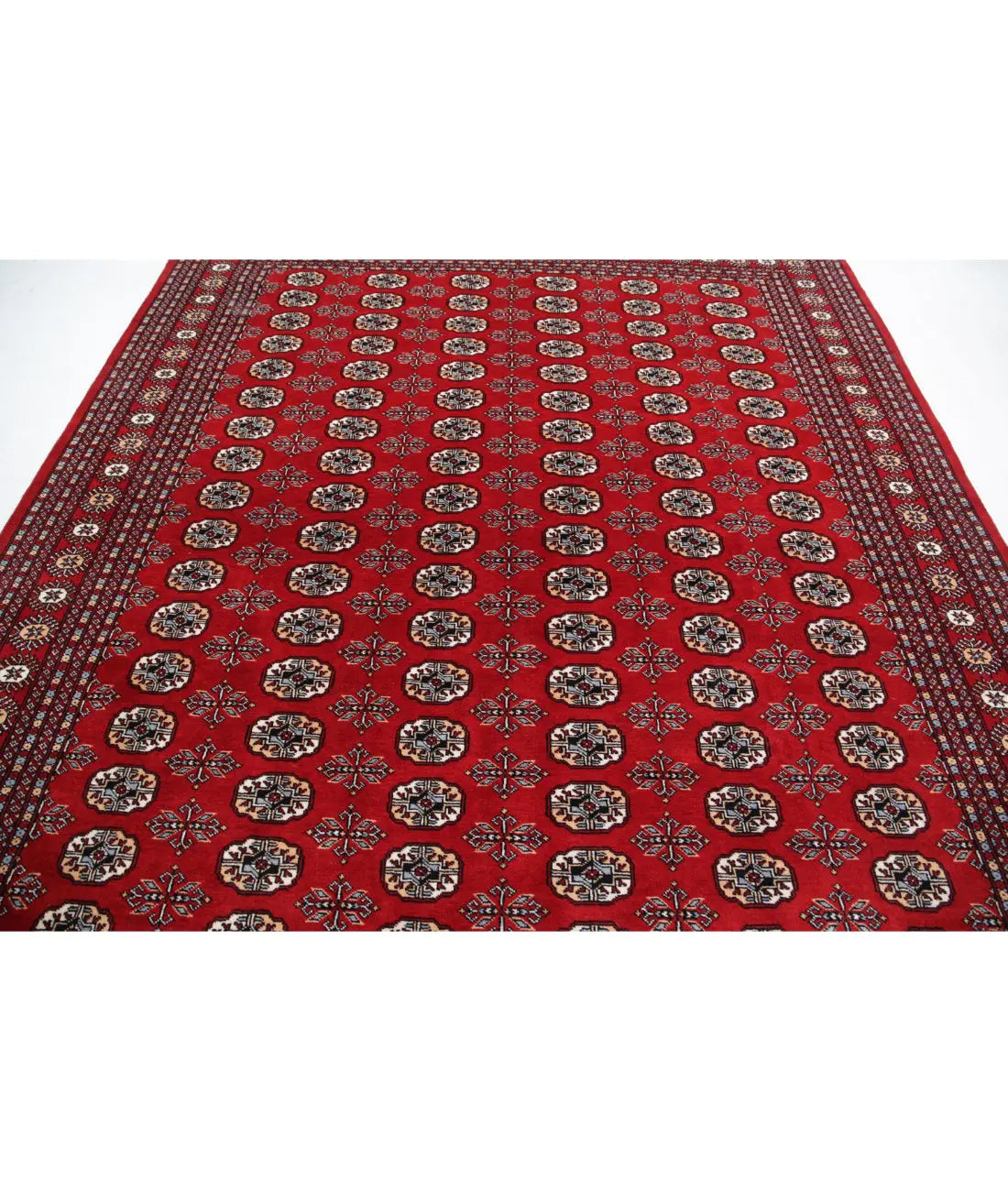 Hand Knotted Tribal Bokhara Wool Rug - 8'1'' x 9'10'' - Arteverk Rugs Area rug