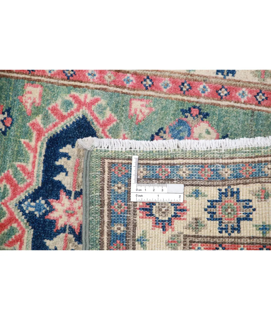 Hand Knotted Tribal Kazak Wool Rug - 1'11'' x 5'7''