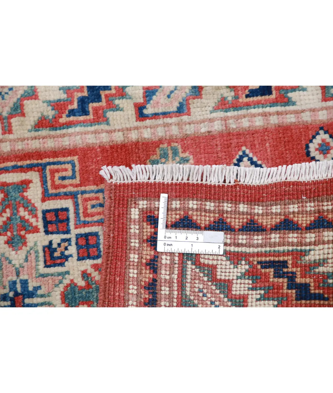 Tapis tribal en laine Kazak noué à la main - 2'0'' x 2'11''