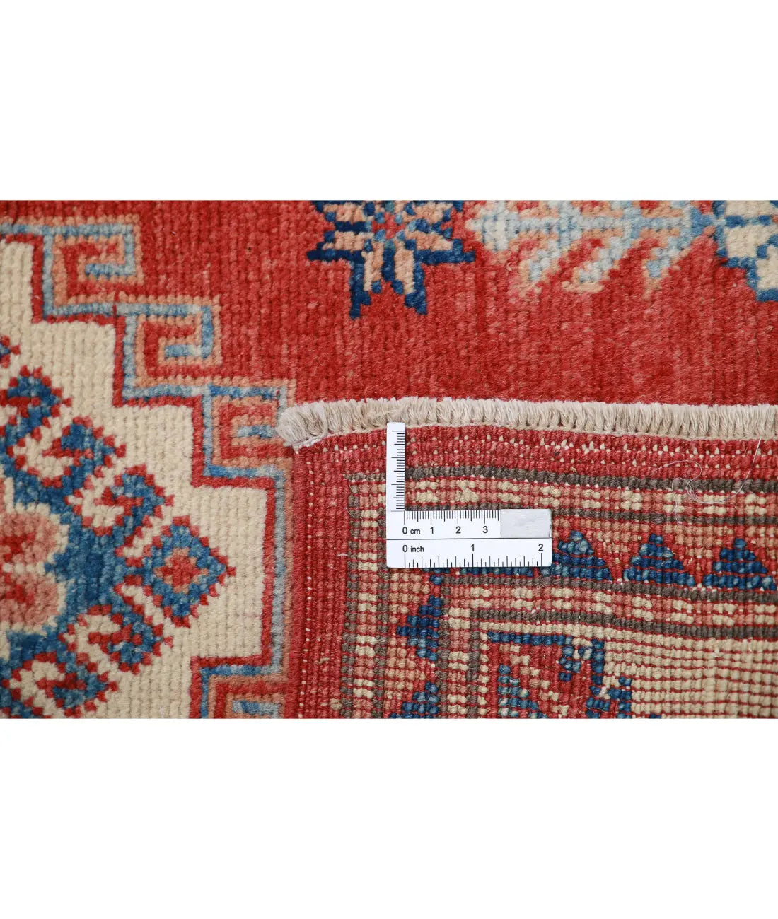Hand Knotted Tribal Kazak Wool Rug - 2'2'' x 3'4''