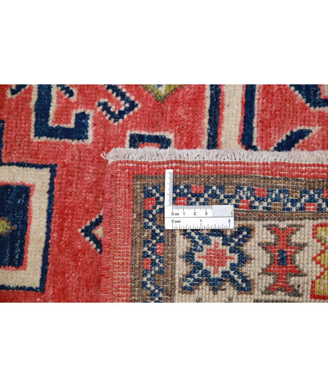 Hand Knotted Tribal Kazak Wool Rug - 2'5'' x 4'5''