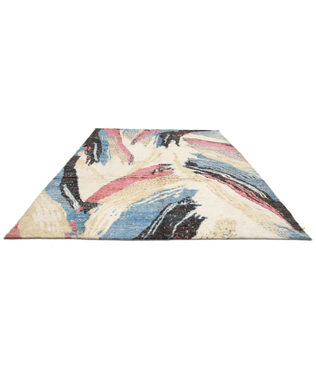 Alfombra tribal marroquí de lana anudada a mano - 10'0'' x 12'6''