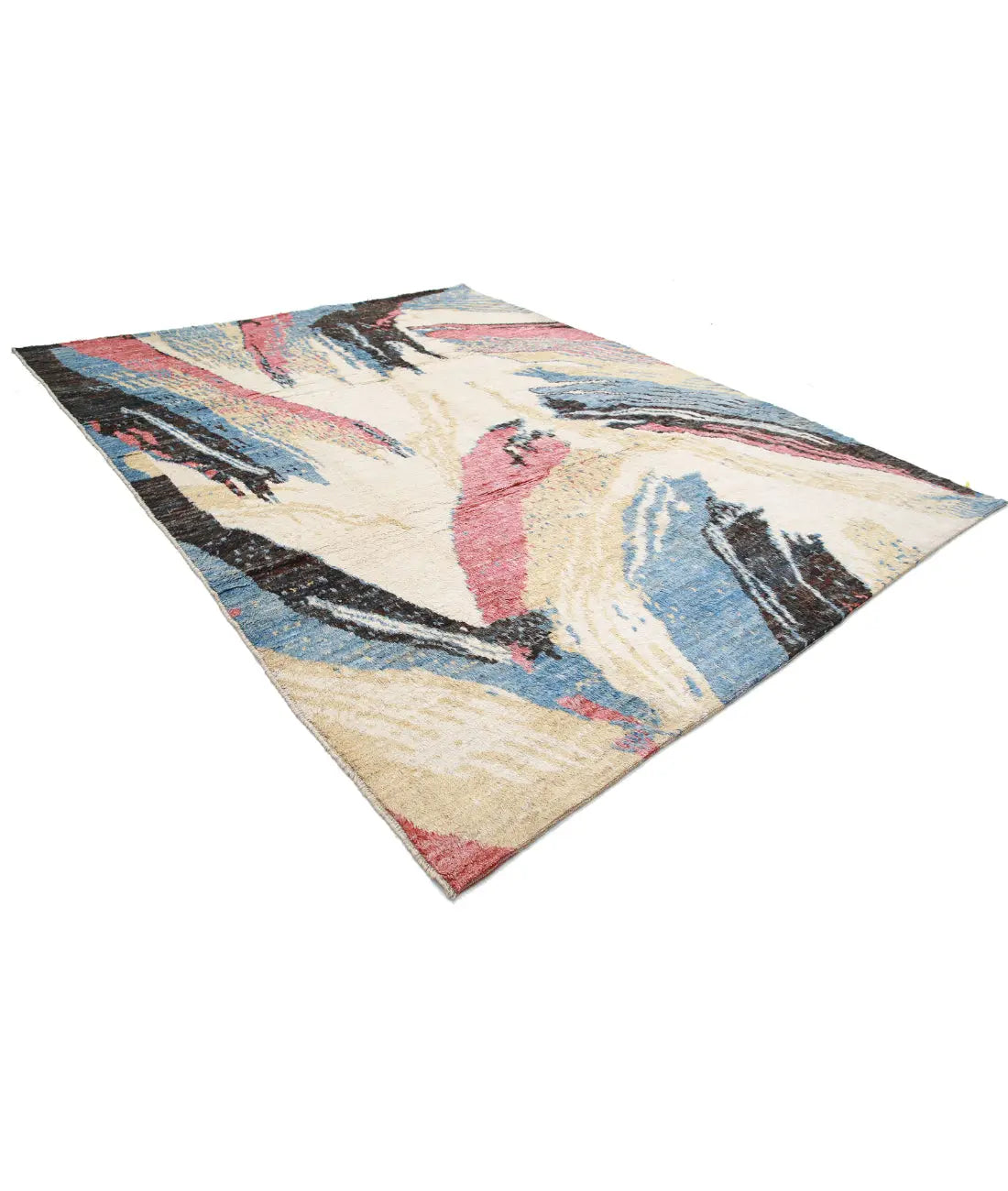 Alfombra tribal marroquí de lana anudada a mano - 10'0'' x 12'6''