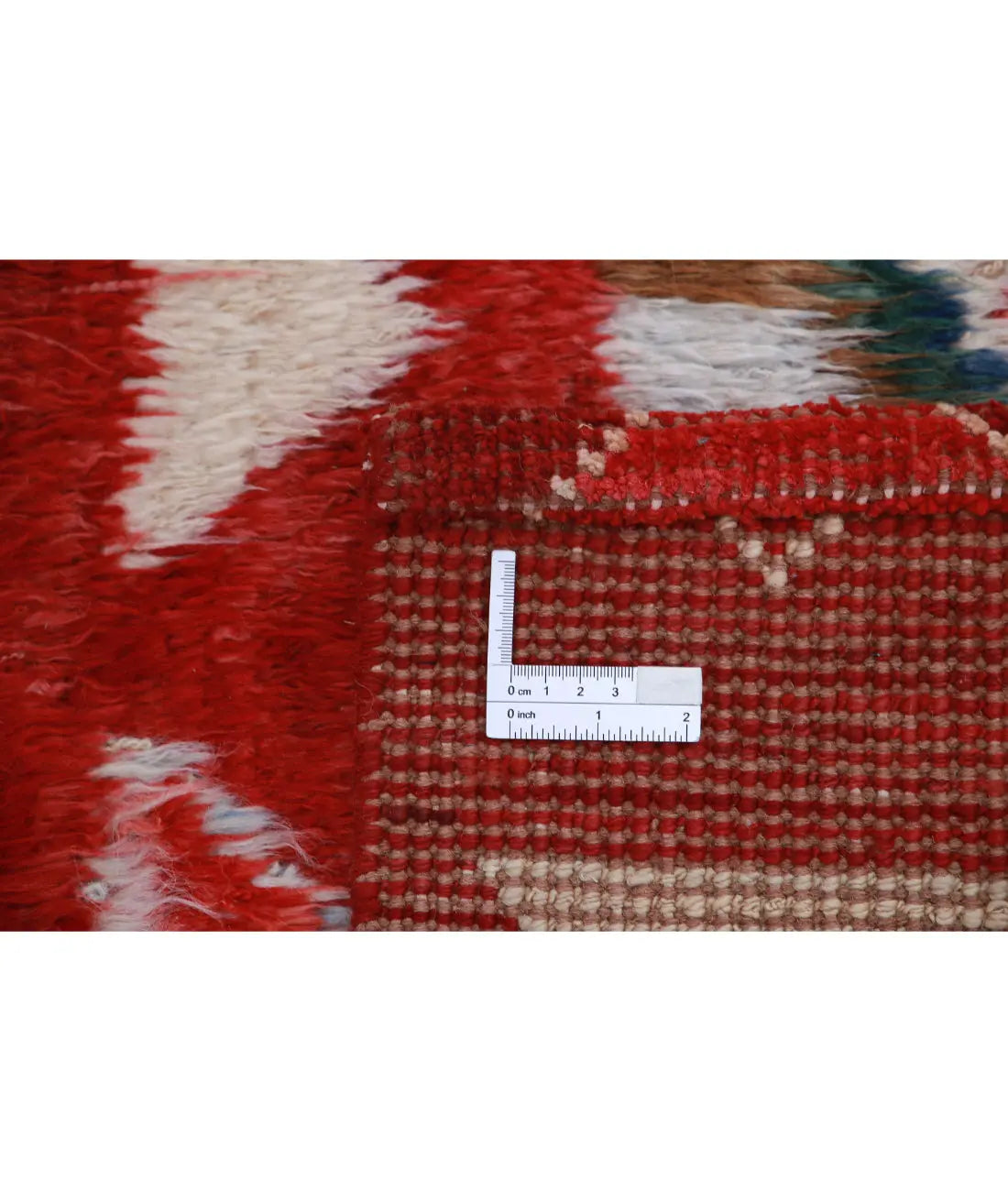 Hand Knotted Tribal Moroccan Wool Rug - 10'6'' x 13'9''