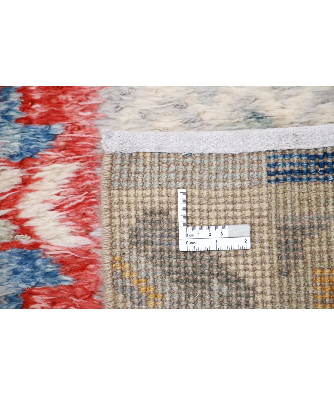 Hand Knotted Tribal Moroccan Wool Rug - 10'7'' x 13'11''