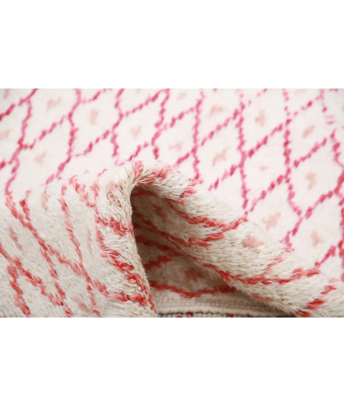 Hand Knotted Tribal Moroccan Wool Rug - 2'11'' x 11'3''