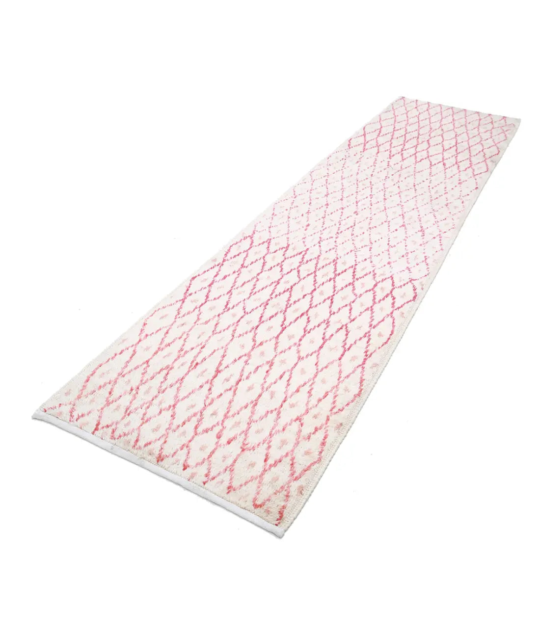 Hand Knotted Tribal Moroccan Wool Rug - 2'11'' x 11'3''