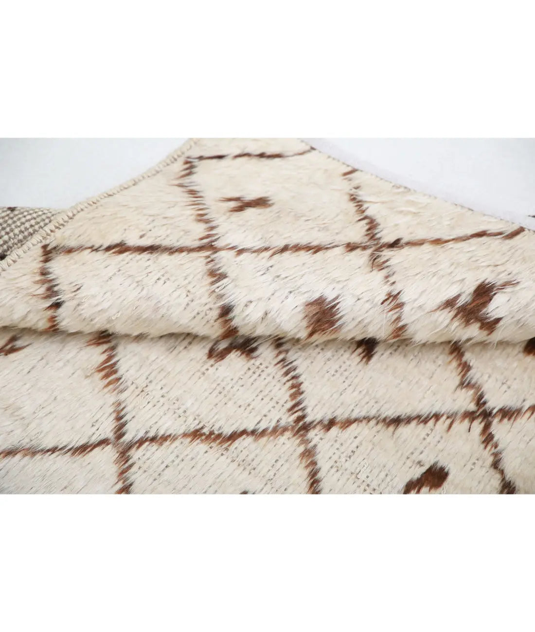 Alfombra de lana marroquí tribal anudada a mano - 2'7'' x 2'10''