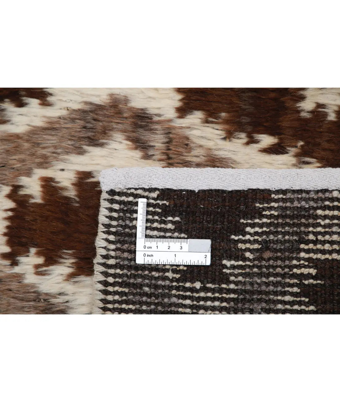 Hand Knotted Tribal Moroccan Wool Rug - 3'1'' x 4'11''