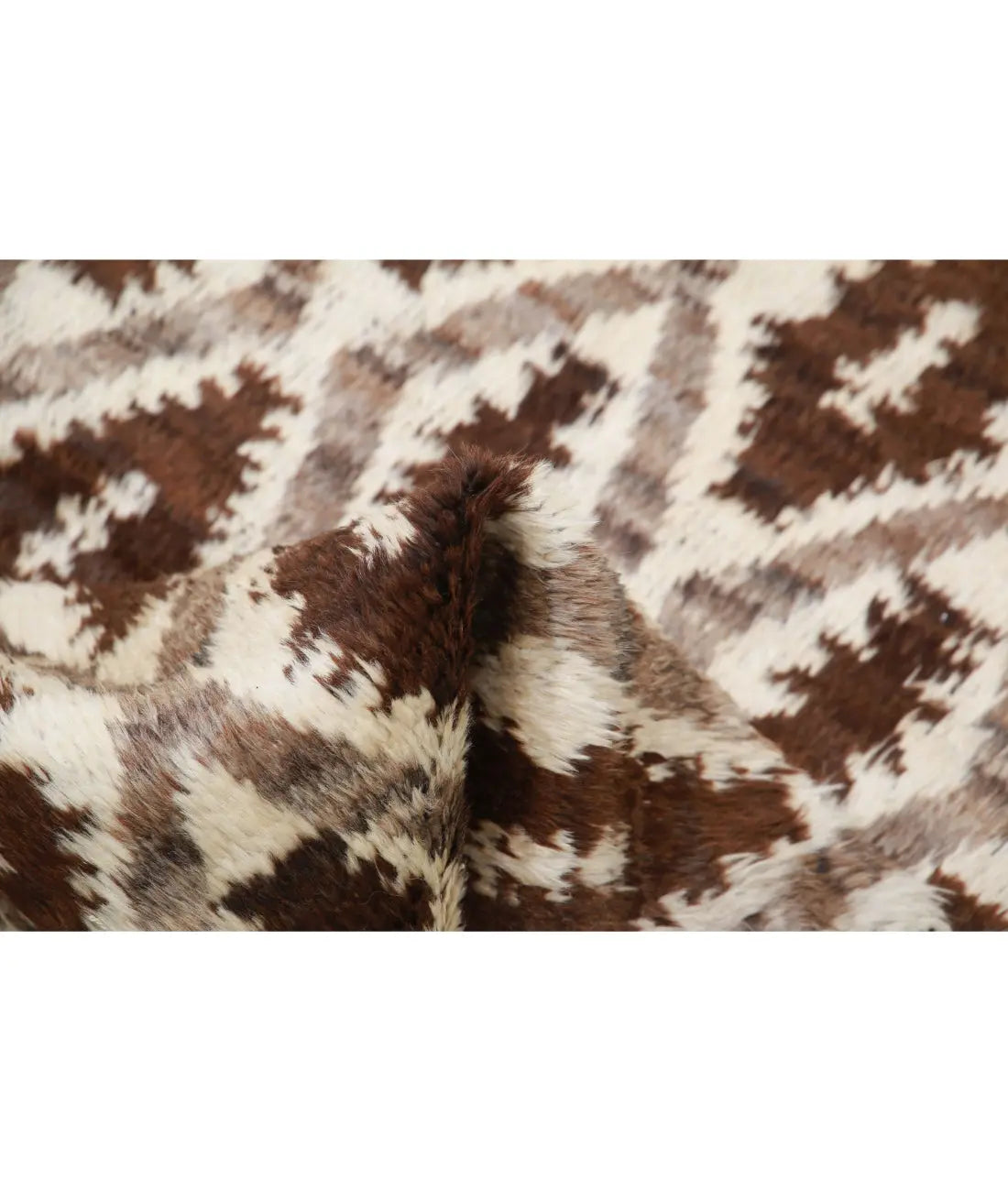 Hand Knotted Tribal Moroccan Wool Rug - 3'1'' x 4'11''