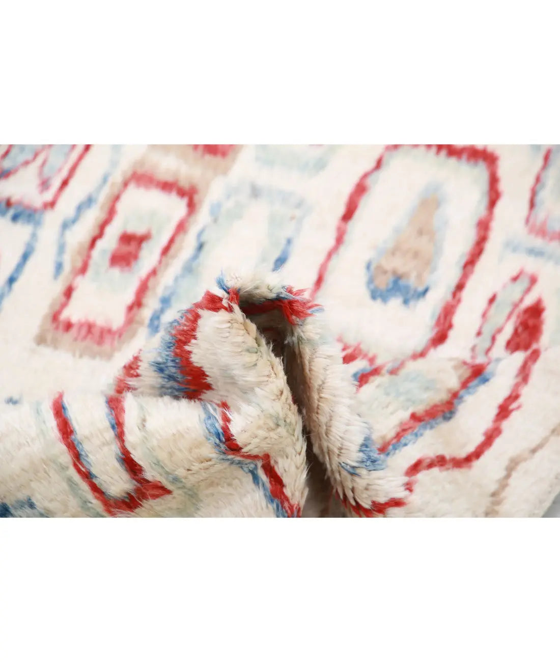 Tapis tribal marocain en laine noué à la main - 3'9'' x 5'10''