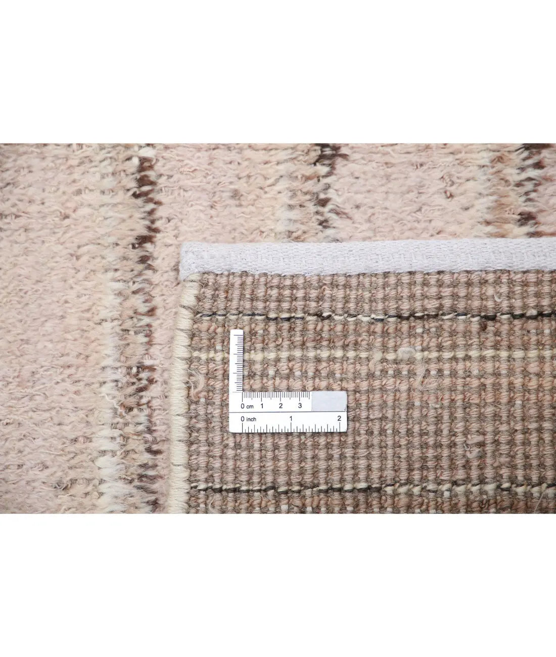 Hand Knotted Tribal Moroccan Wool Rug - 4'2'' x 6'0''