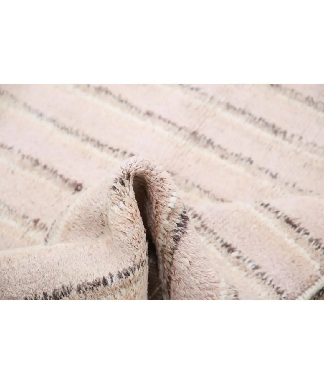 Hand Knotted Tribal Moroccan Wool Rug - 4'2'' x 6'0''