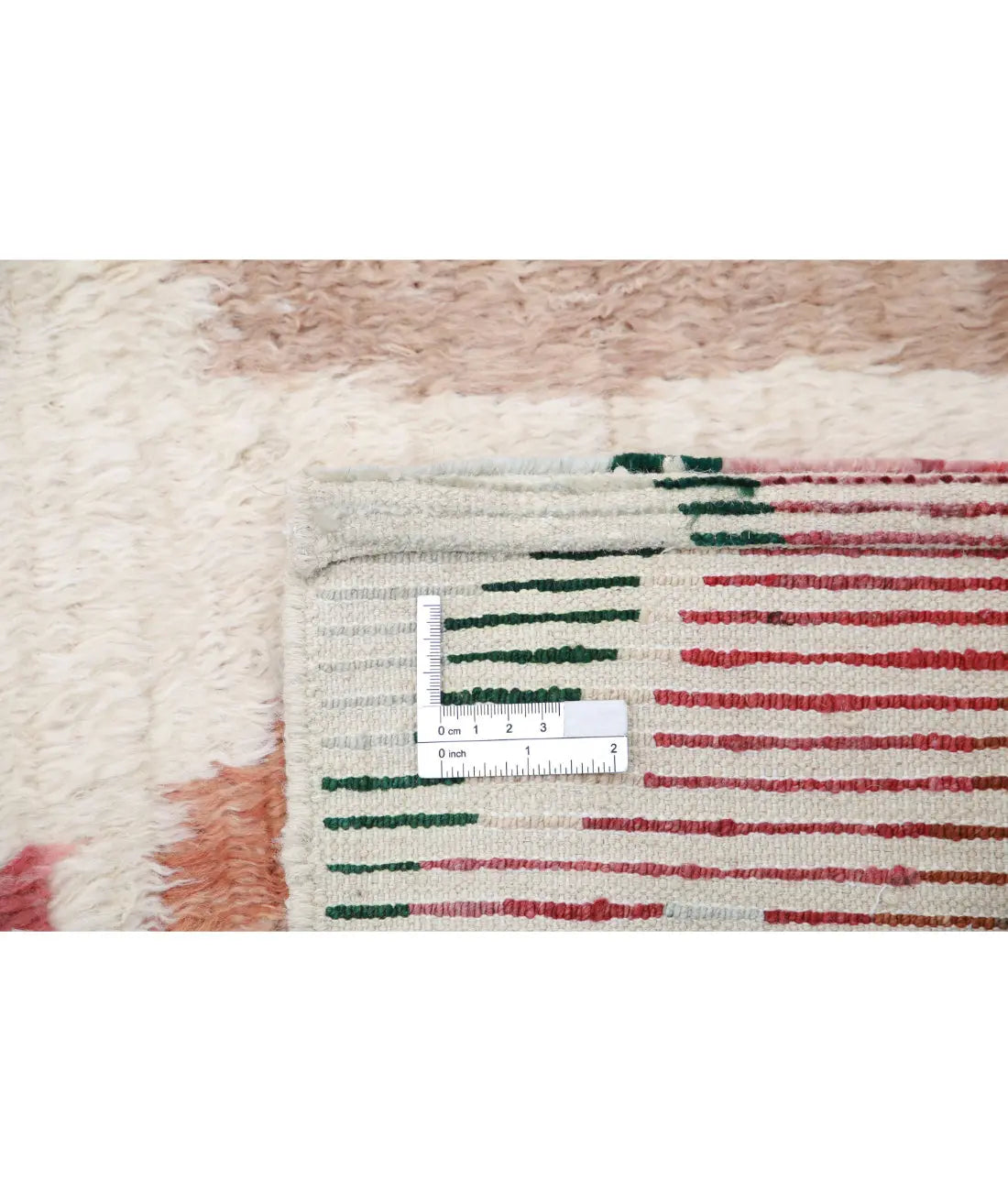 Hand Knotted Tribal Moroccan Wool Rug - 4'9'' x 7'1''