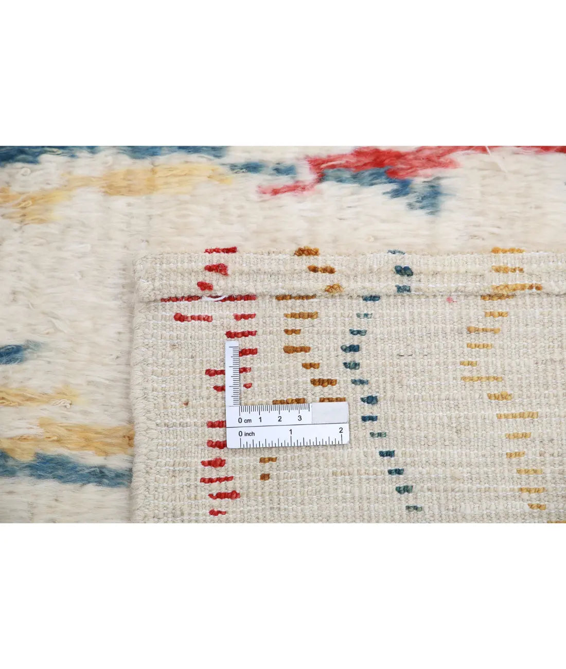 Hand Knotted Tribal Moroccan Wool Rug - 5'0'' x 7'3''