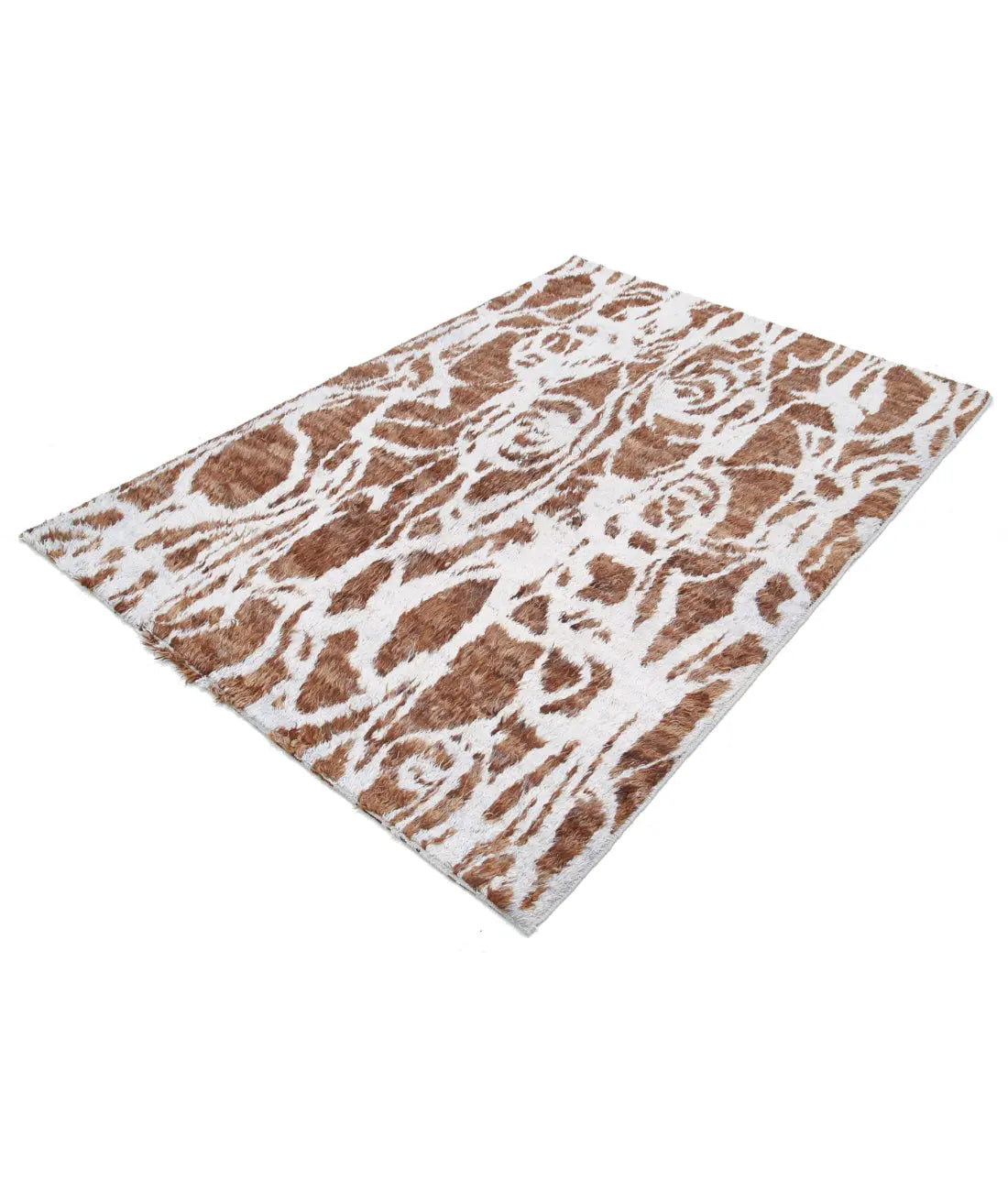 Alfombra de lana marroquí tribal anudada a mano - 5'1'' x 7'3''