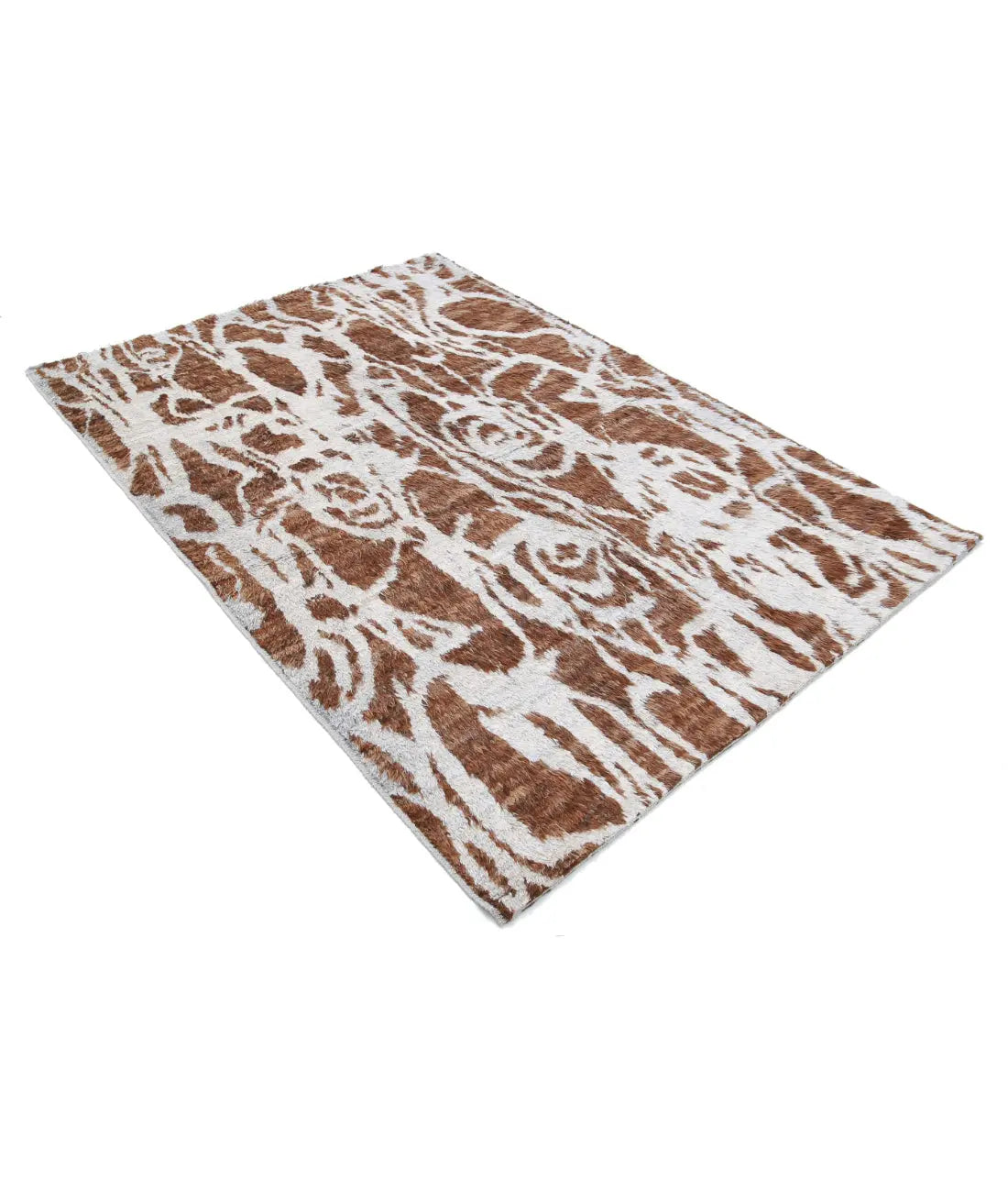 Alfombra de lana marroquí tribal anudada a mano - 5'1'' x 7'3''