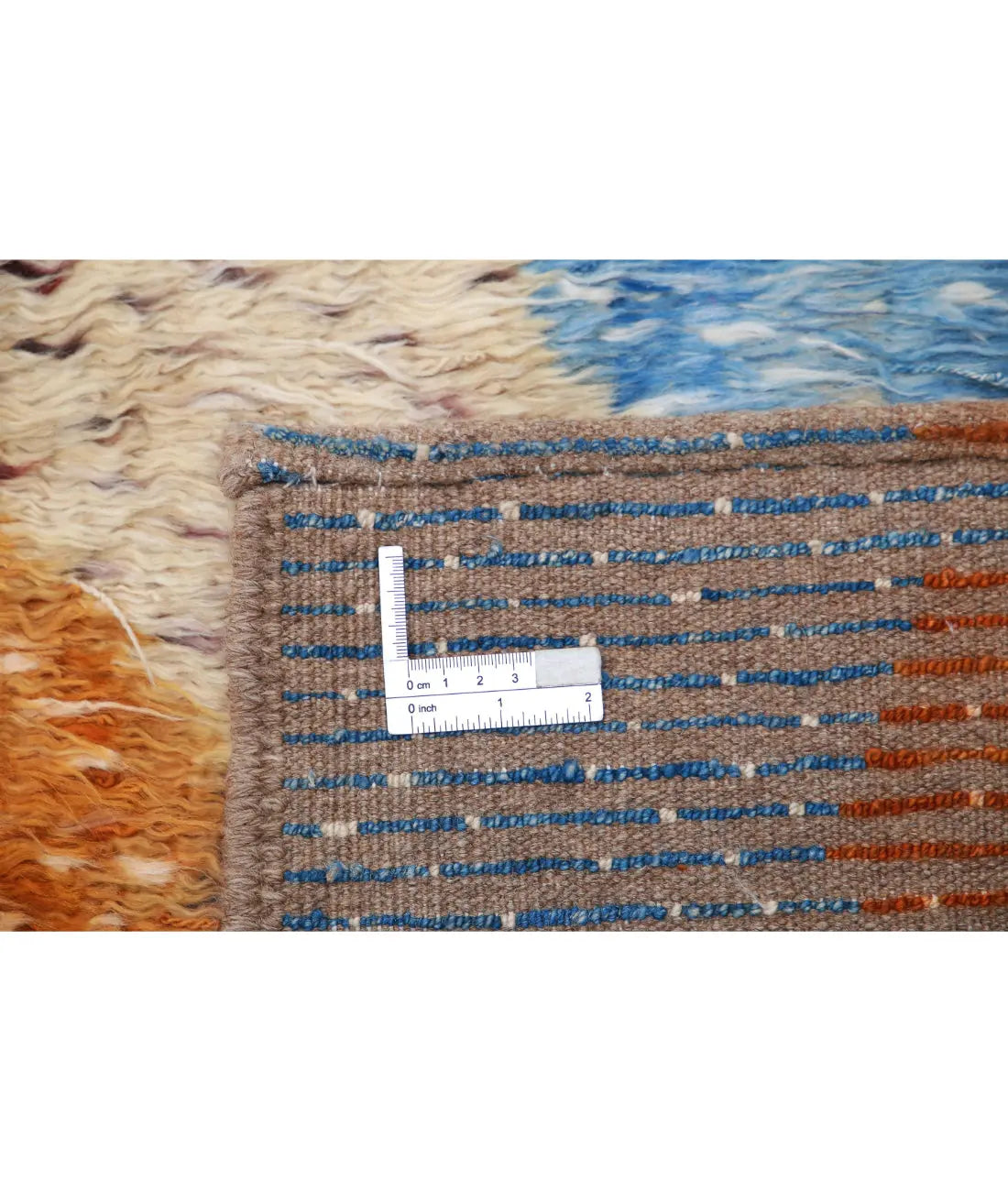 Alfombra de lana marroquí tribal anudada a mano - 6'7'' x 9'3''