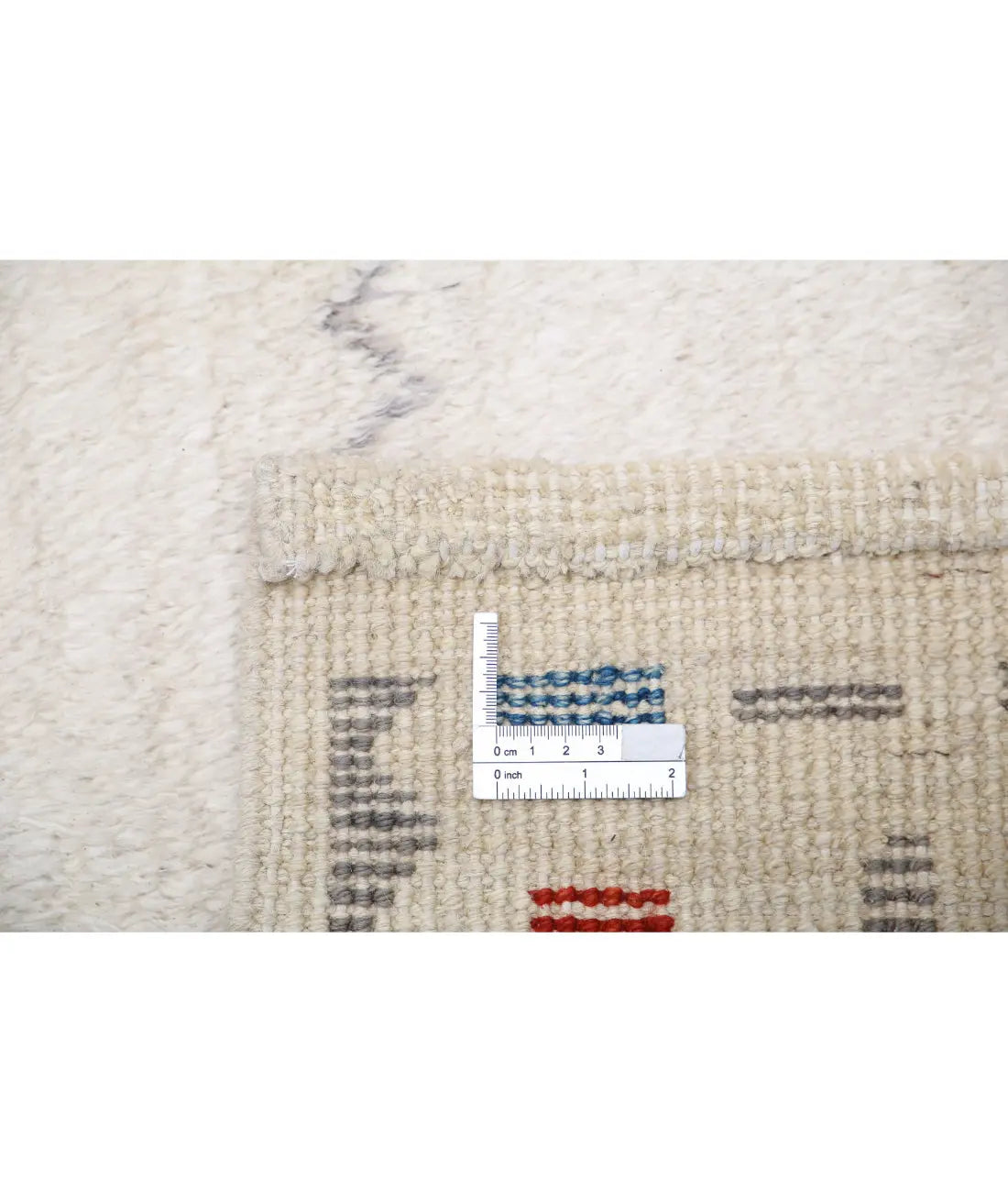 Alfombra de lana marroquí tribal anudada a mano - 8'6'' x 9'9''