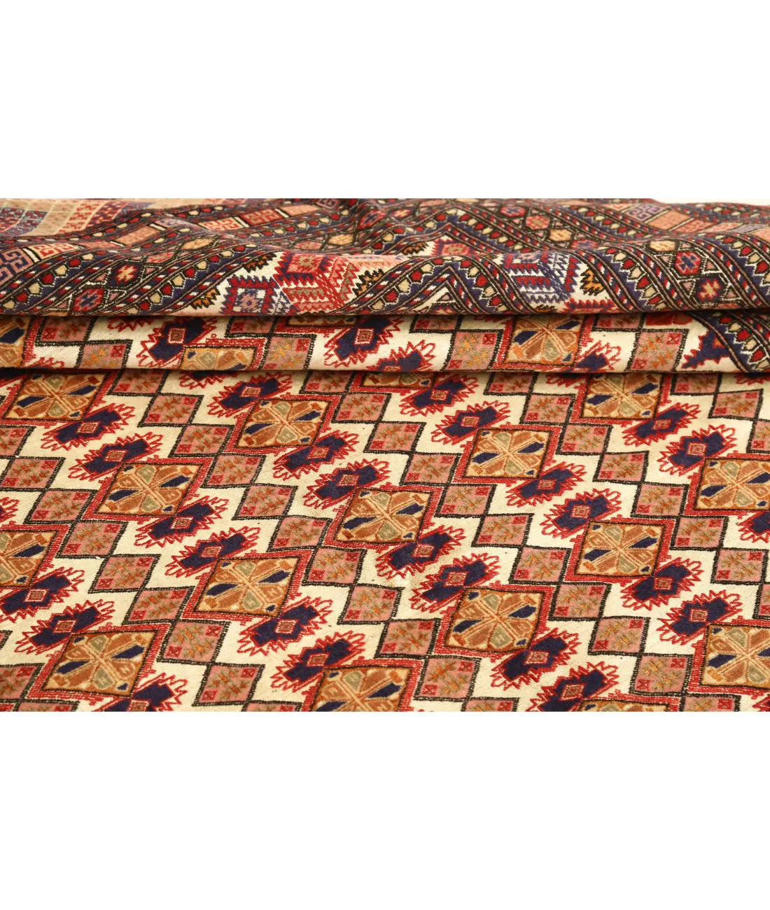 Hand Knotted Tribal Silk Tane Wool & Silk Rug - 6'9'' x 8'11'' - Arteverk Rugs Area rug