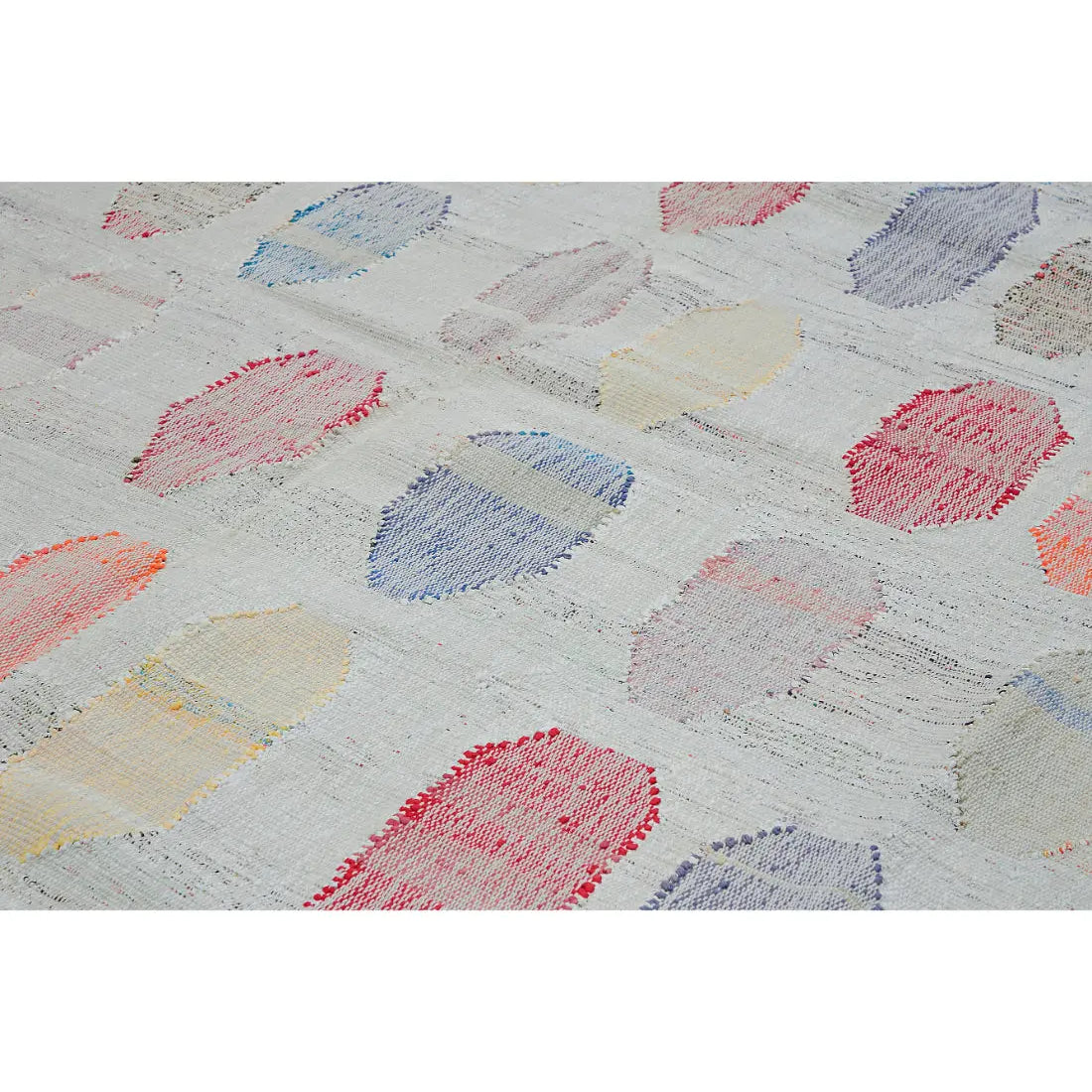 Hand Woven Modern Lily Cotton Kilim Rug - 10'0'' x 13'5''